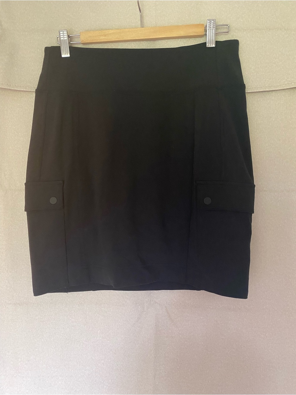 Athleta Black Mini Skirt with Cargo Pockets